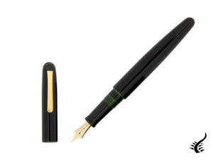 Stylo plume Nakaya Writer Long Midori-Tamenuri, ébonite