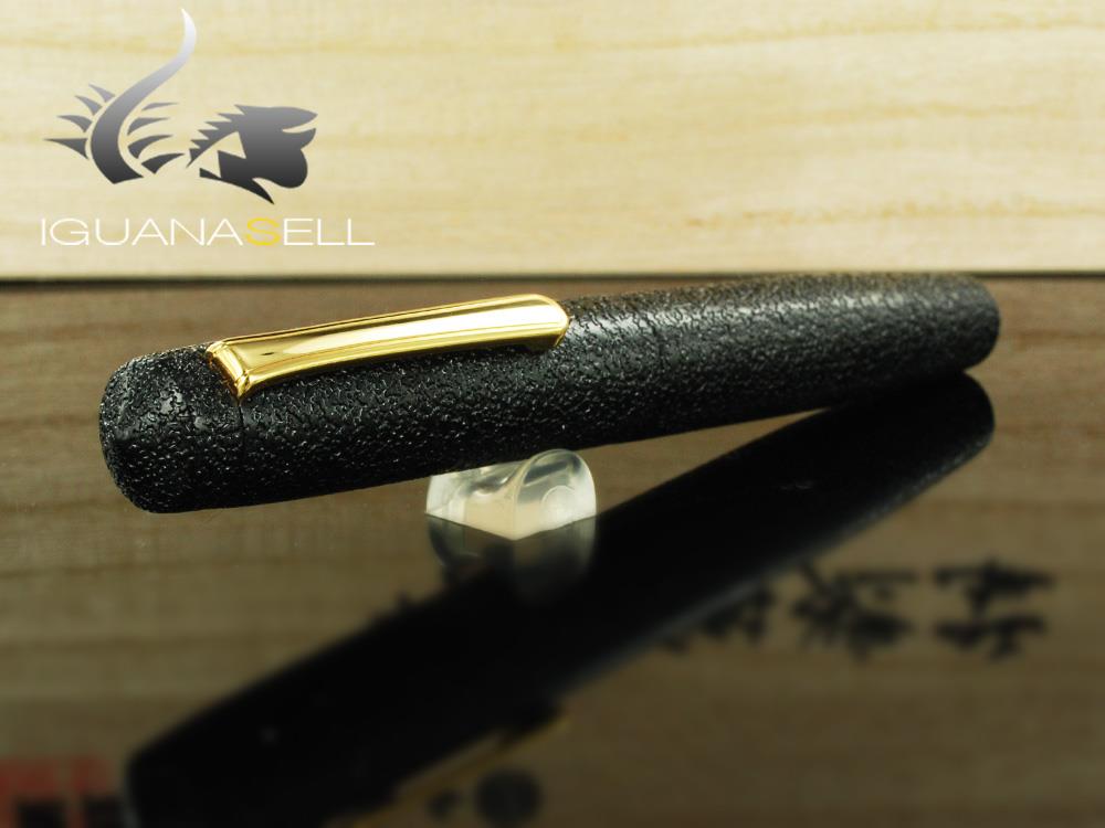 Nakaya Writer Piccolo Fountain Pen, Kuro-Ishime, Ebonite