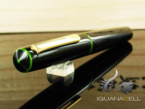 Nakaya Writer Piccolo Fountain Pen, Midori-Tamenuri, Ebonite