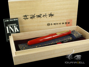 Stylo plume Nakaya Writer Piccolo Shu, laque Ebonite Urushi