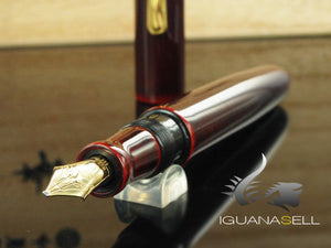 Stylo plume portable Nakaya Writer, également appelé Tamenuri, ébonite