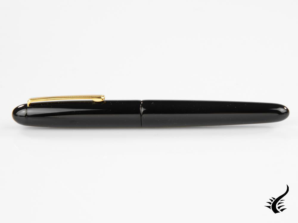 Nakaya Writer Portable Fountain Pen, Black, Ebonite and Urushi lacquer