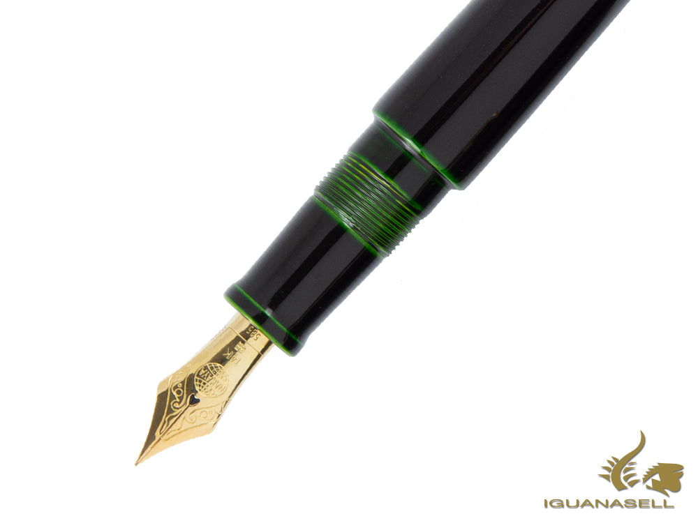 Stylo plume portable Nakaya Writer, Midori-Tamenuri, ébonite et Urushi