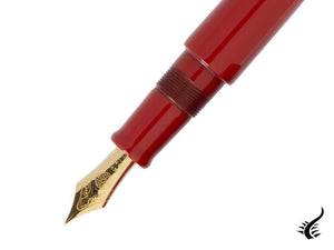 Nakaya Writer Portable Shu Fountain Pen, Ebonite, Gold