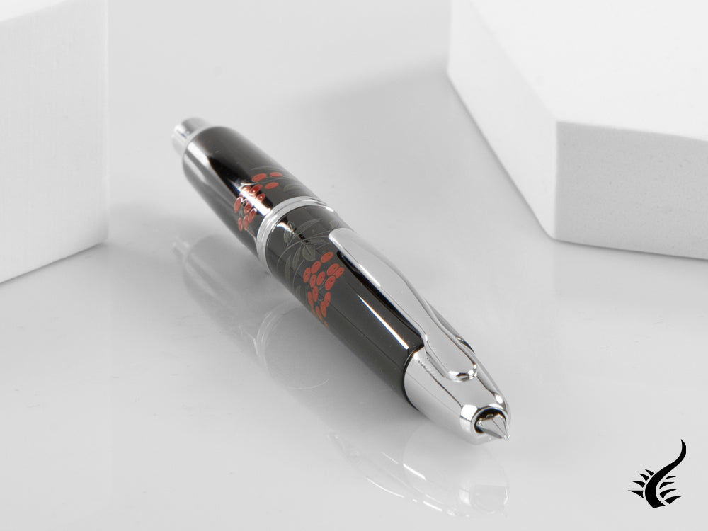 Namiki Capless Nandine Fountain Pen, Lacquer, Rhodium, FC-5000R-NT-RH