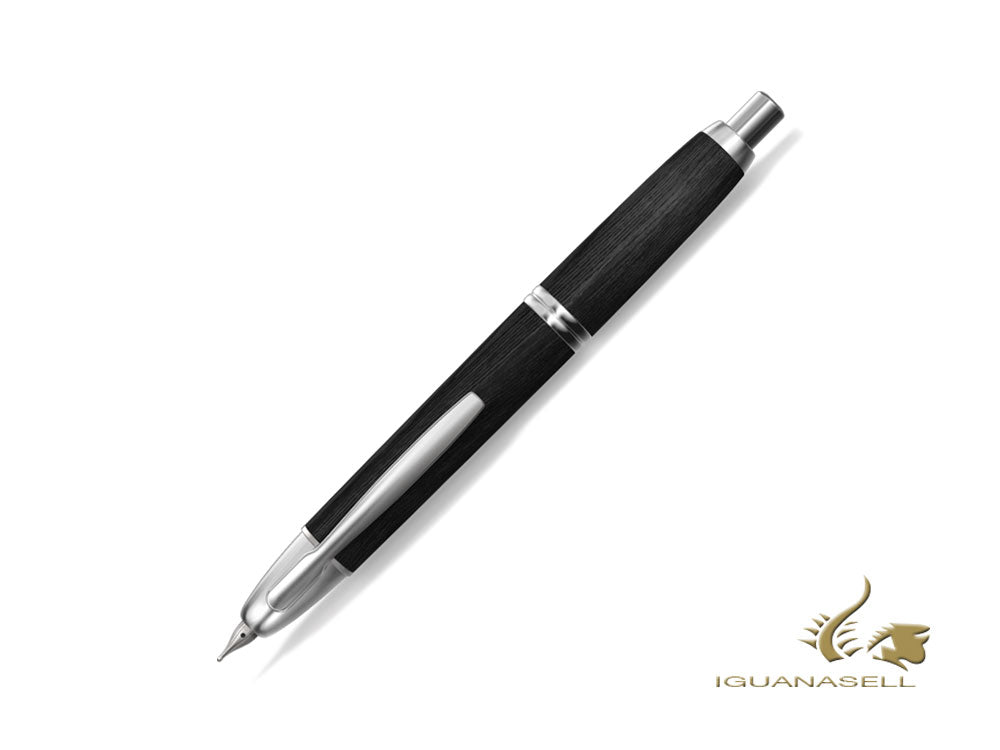 Stylo plume en bois sans capuchon Pilot, bouleau, noir, FC-2500RR-B