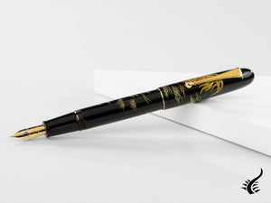 Stylo plume Namiki Chinkin Royal Rooster, laque Urushi, FNKC-30M-TOK