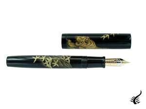 Stylo plume Namiki Chinkin Tiger, laque Urushi, garniture dorée