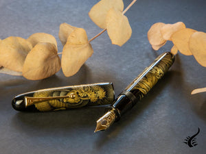 Stylo plume Namiki Emperor Chinkin Dragon, Maki-e, noir