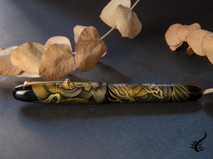 Stylo plume Namiki Emperor Chinkin Dragon, Maki-e, noir