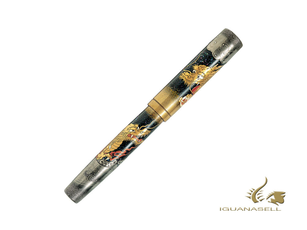 Namiki Emperor Dragon Fountain Pen, Urushi lacquer, Black, FNFV-80M-R