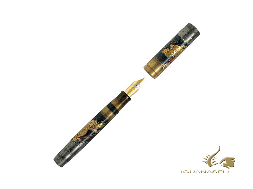 Namiki Emperor Dragon Fountain Pen, Urushi lacquer, Black, FNFV-80M-R