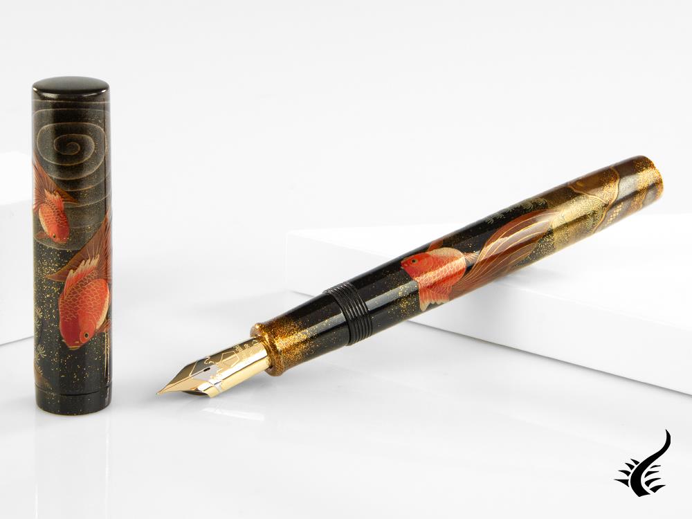 Namiki Emperor Gold fish Fountain Pen, Maki-e, Gold trim, FNFV-80M-MKG