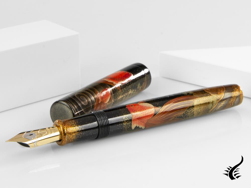 Stylo plume Namiki Emperor Gold fish, Maki-e, finition dorée, FNFV-80M-MKG