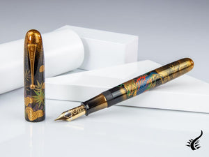 Namiki Emperor Kylin Fountain Pen, Maki-e, 18k Gold trim, FNF-70M-KRN