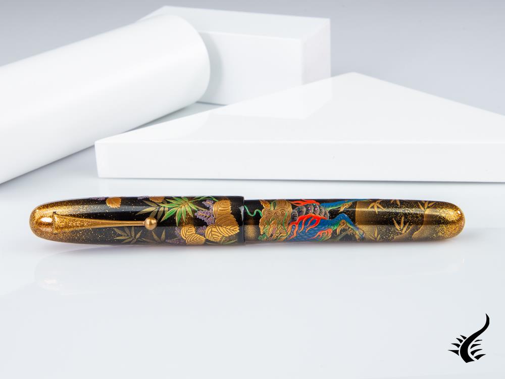 Namiki Emperor Kylin Fountain Pen, Maki-e, 18k Gold trim, FNF-70M-KRN