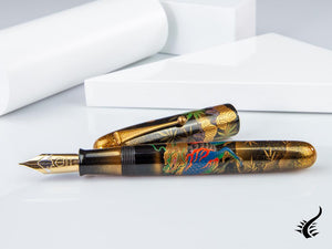 Stylo plume Namiki Emperor Kylin, Maki-e, finition or 18 carats, FNF-70M-KRN