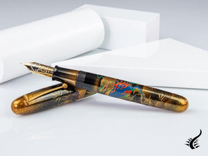 Stylo plume Namiki Emperor Kylin, Maki-e, finition or 18 carats, FNF-70M-KRN