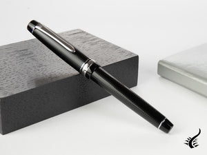 Pilot Justus 95 Fountain Pen, Resin, Rhodium trim, Black, FJ-3MRR-NB-NT