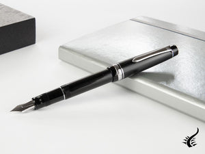 Stylo plume Pilot Justus 95, résine, attributs rhodiés, noir, FJ-3MRR-NB-NT