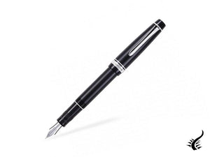 Stylo plume Pilot Justus 95, résine, attributs rhodiés, noir, FJ-3MRR-NB-NT