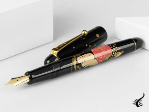 Namiki Nippon Art 3 Beauties Ohisa Takashima Fountain Pen, Maki-e, Gold