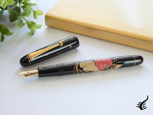 Stylo plume Namiki Nippon Art 3 Beauties Ohisa Takashima, Maki-e, doré