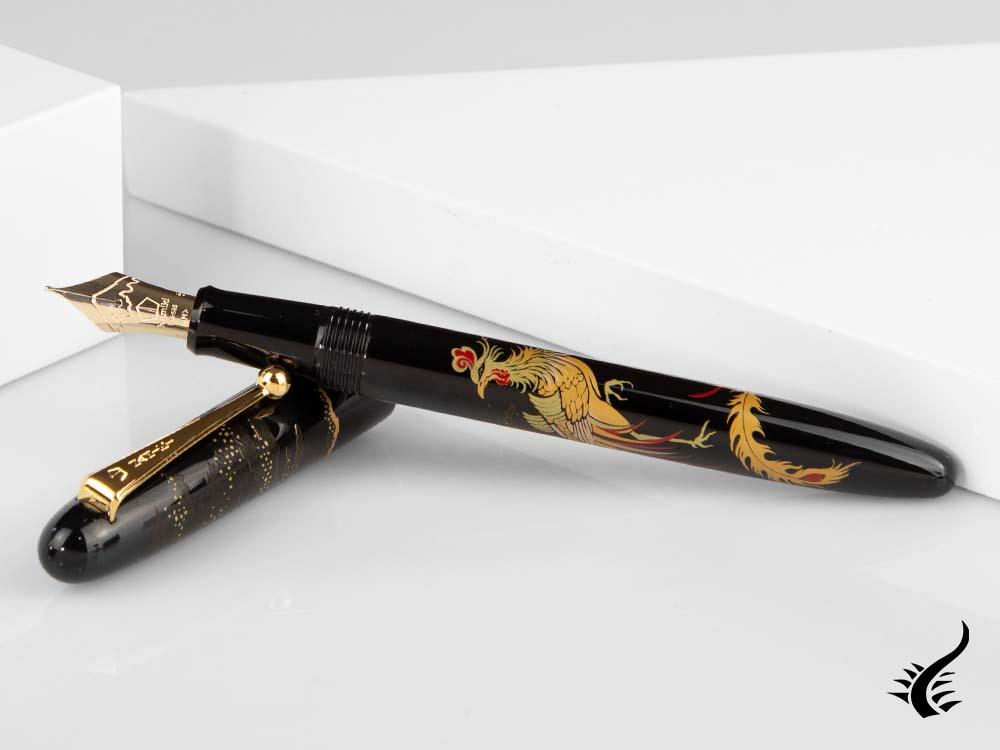 Namiki Nippon Art Chinese Phoenix Fountain Pen, Maki-e, FN-5M-HZ