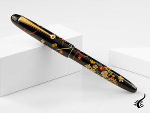 Stylo plume Namiki Nippon Art Flower Basket, garniture dorée, FN-5M-HA