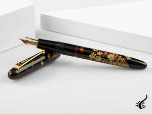 Namiki Nippon Art Flower Basket Fountain Pen, Gold trim, FN-5M-HA