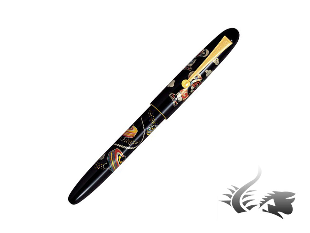 Namiki Nippon Art Toy-Koma Fountain Pen, Maki-e, Gold trim, FN-5M-KOM