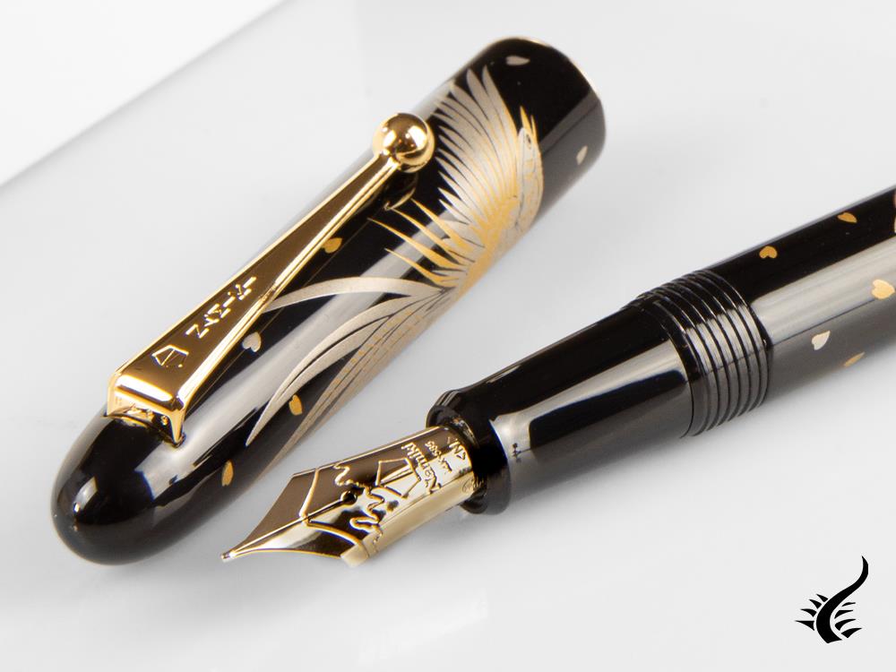 Namiki Nippon Art Golden Pheasant Fountain Pen, Lacquer, FN-5M-KI