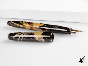 Namiki Nippon Art Golden Pheasant Fountain Pen, Lacquer, FN-5M-KI