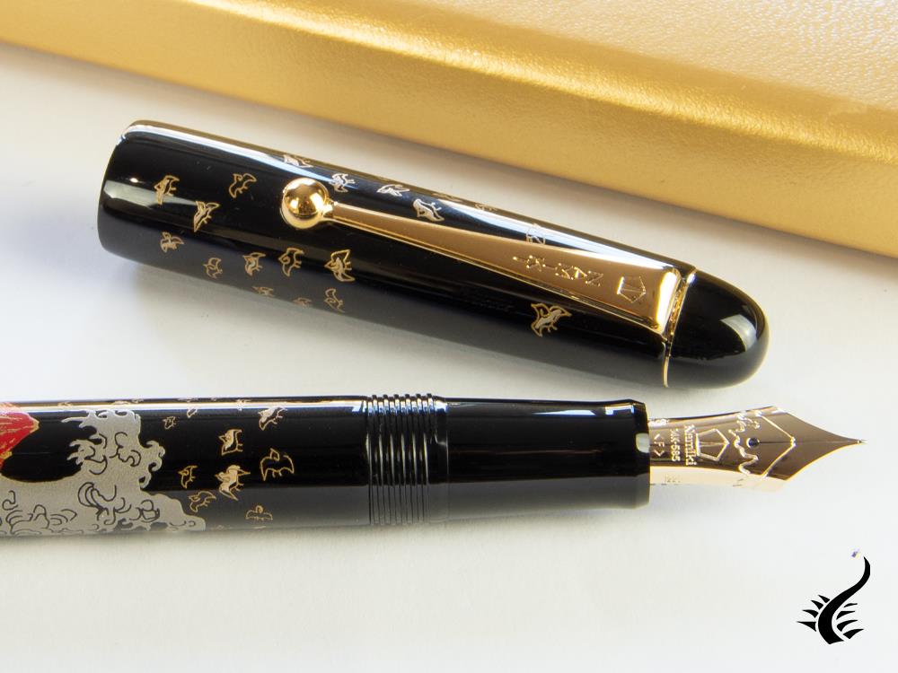 Namiki Nippon Art Mont Fuji and Wave Fountain Pen, FK-35SMFN