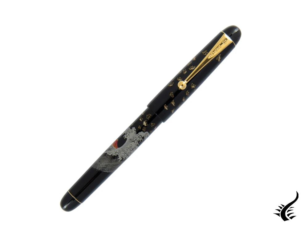 Namiki Nippon Art Mont Fuji and Wave Fountain Pen, FK-35SMFN