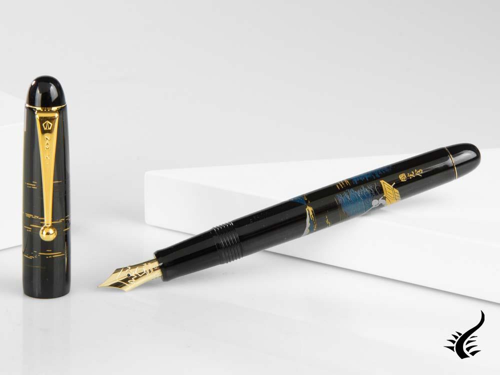 Stylo plume Namiki Nippon Art Mont Fuji et navire, or, FK-35SM-FF