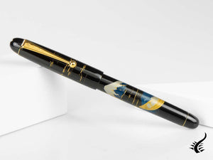 Stylo plume Namiki Nippon Art Mont Fuji et navire, or, FK-35SM-FF