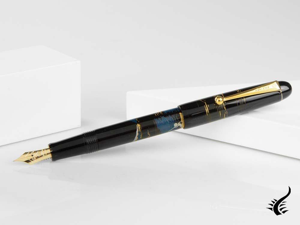 Stylo plume Namiki Nippon Art Mont Fuji et navire, or, FK-35SM-FF