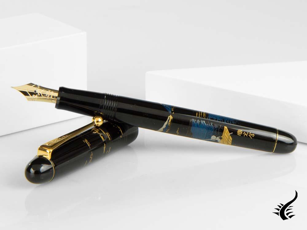 Stylo plume Namiki Nippon Art Mont Fuji et navire, or, FK-35SM-FF