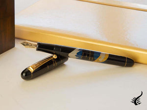 Namiki Nippon Art Mount Fuji and Ship Fountain Pen, Gold, FK-35SM-FF