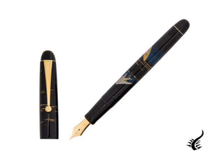 Stylo plume Namiki Nippon Art Mont Fuji et navire, or, FK-35SM-FF