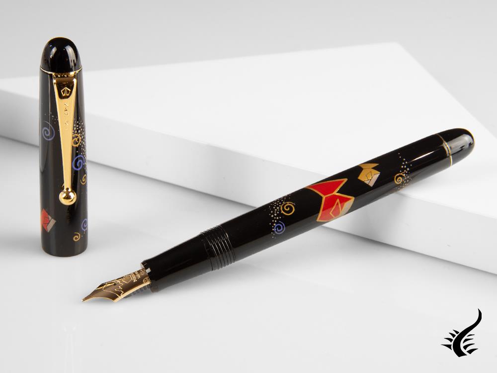 Namiki Nippon Art Origami Gold Fish Fountain Pen, Gold trim, FK-35-SM-KG