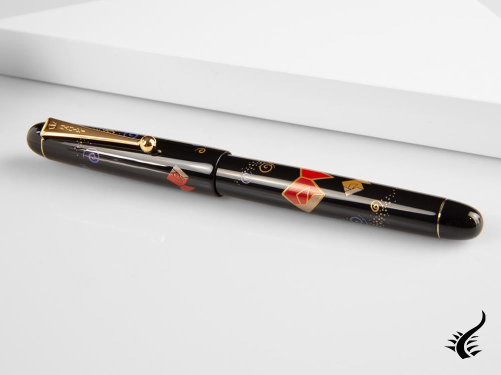 Namiki Nippon Art Origami Gold Fish Fountain Pen, Gold trim, FK-35-SM-KG