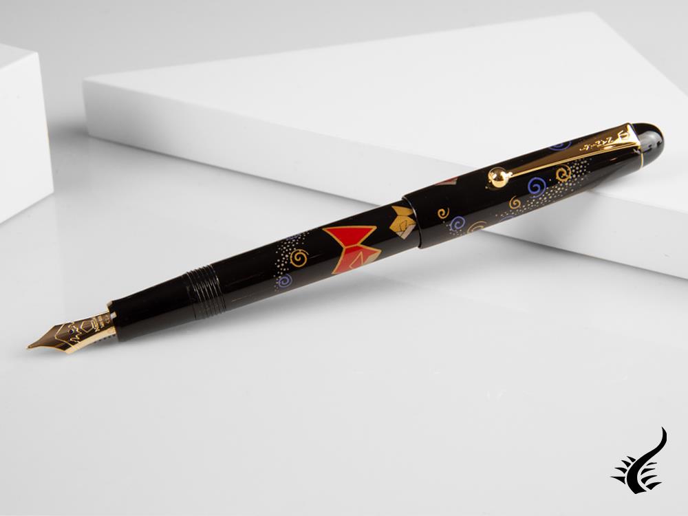 Stylo plume Namiki Nippon Art Origami Gold Fish, garniture dorée, FK-35-SM-KG