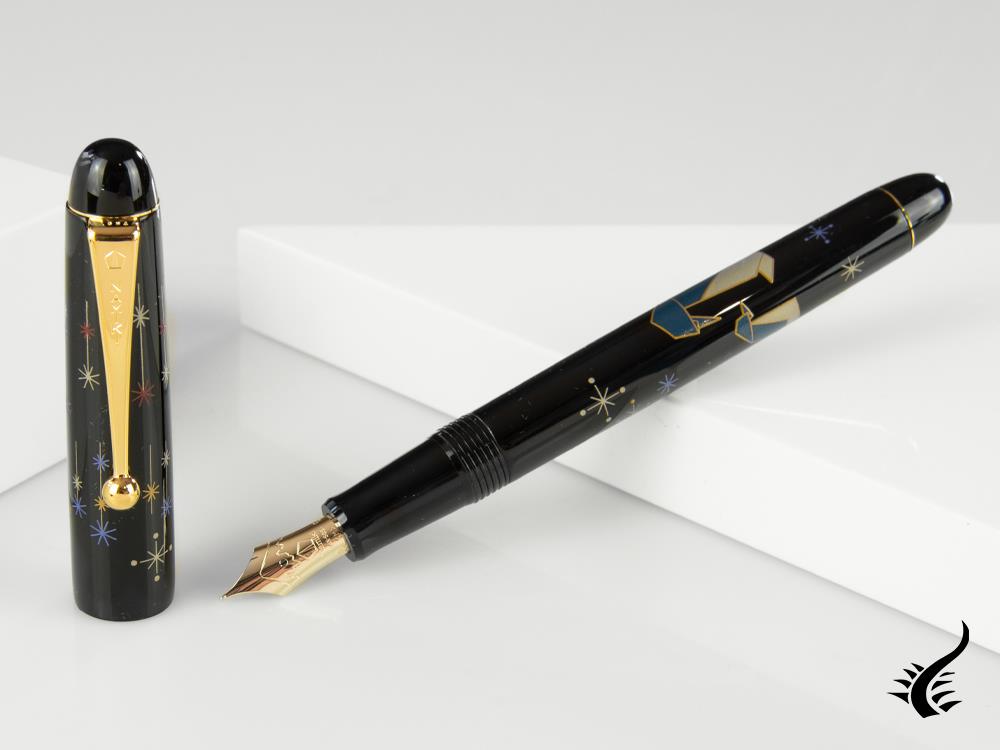 Stylo plume Namiki Nippon Art Origami Penguin, Maki-e, FK-35-SM-PE