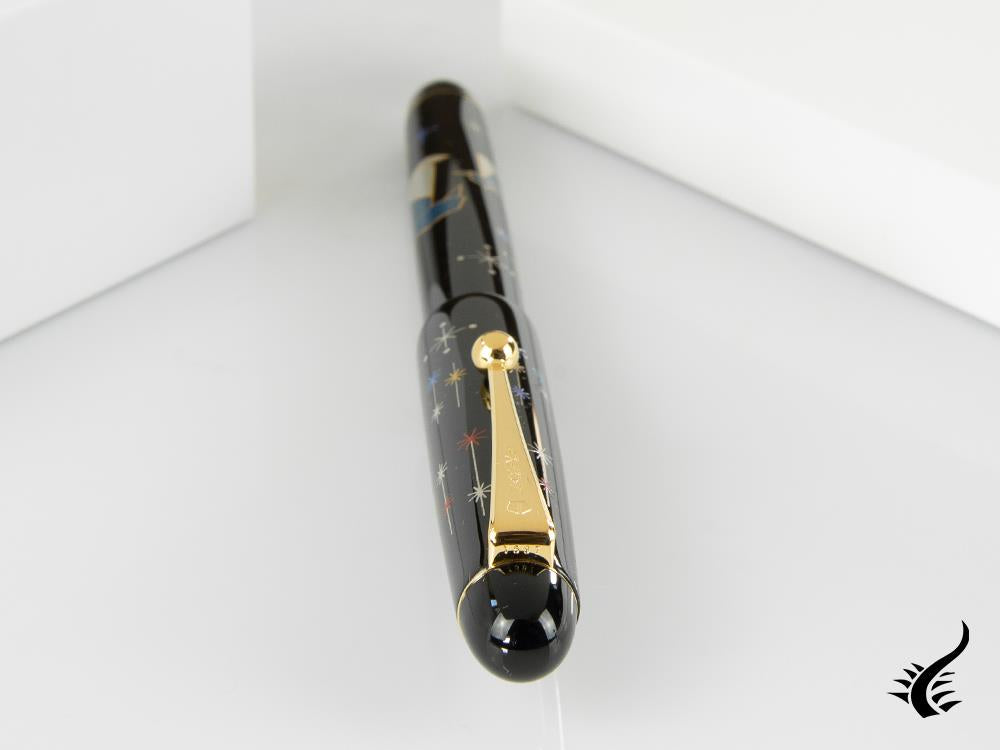 Namiki Nippon Art Origami Penguin Fountain Pen, Maki-e, FK-35-SM-PE