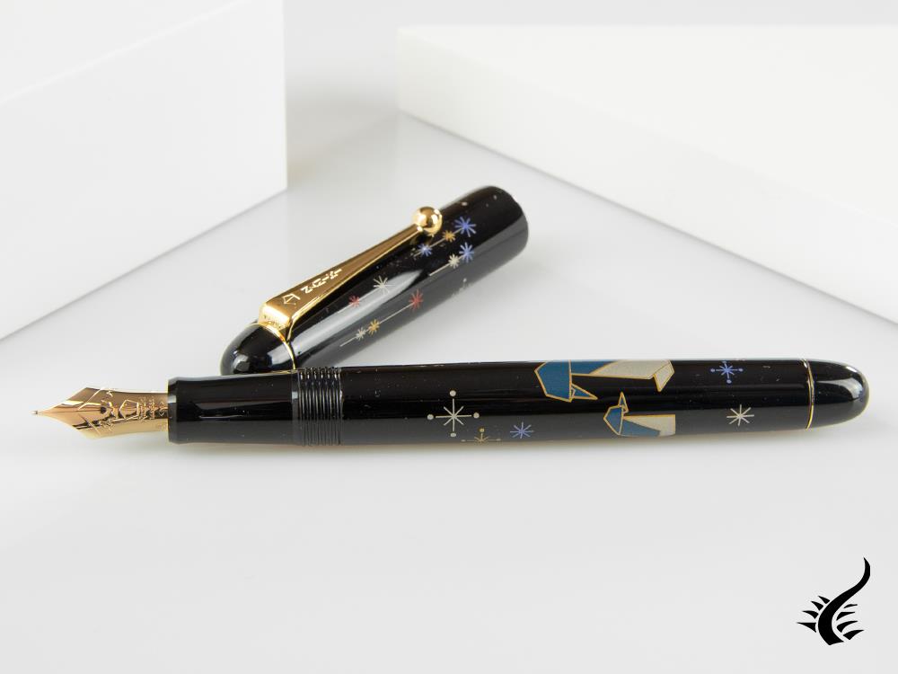Stylo plume Namiki Nippon Art Origami Penguin, Maki-e, FK-35-SM-PE