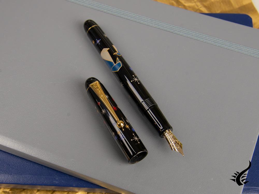 Stylo plume Namiki Nippon Art Origami Penguin, Maki-e, FK-35-SM-PE