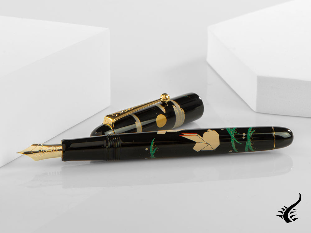 Namiki Nippon Art Origami Rabbit Fountain Pen, Maki-e, FK-35-SM-U