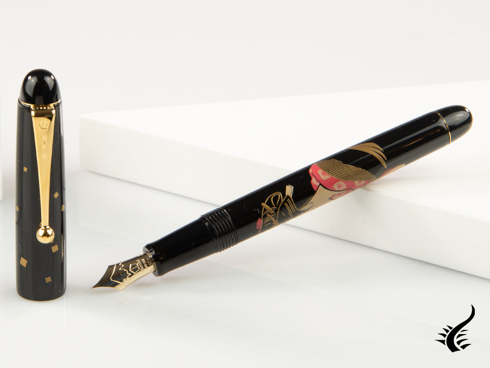 Stylo plume Namiki Nippon Art Les 3 beautés Ukiyo-e Okita Naniwaya